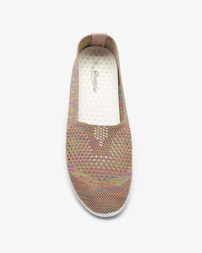 Ažūriniai spalvoto audinio sportbačiai Sadola - Avalynė