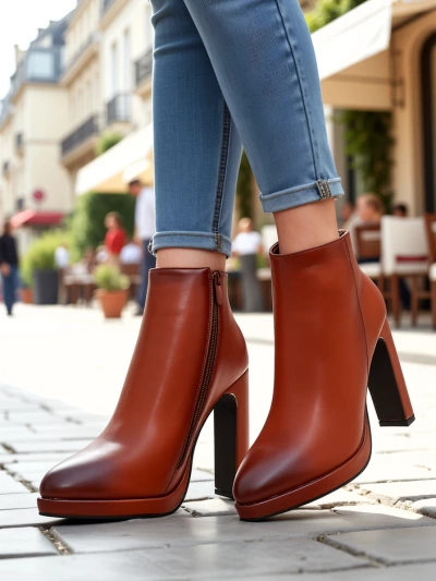 Женские ankle boots с каблуком Ferog