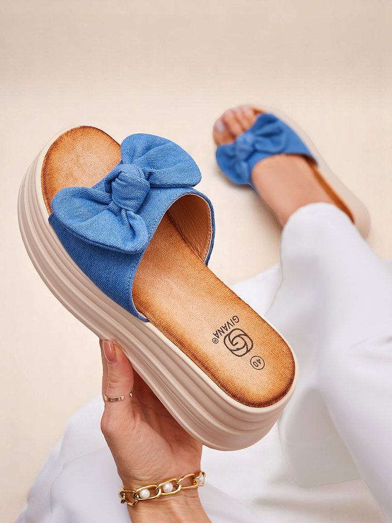 Royalfashion moteriškos platforminės šlepetės Givan