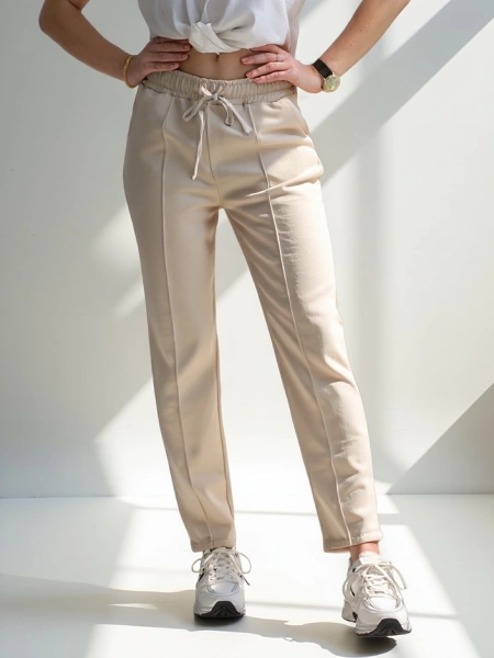 Royalfashion Прямые женские брюки из вискозы