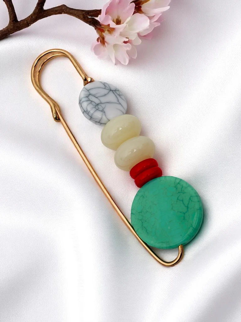 Dekoratyvinė moteriška segė su brangakmeniais Gem Bloom