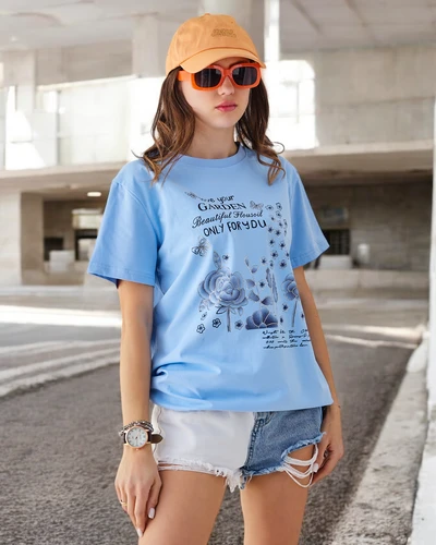 Royalfashion Moteriška medvilninė bluzonė su užrašu