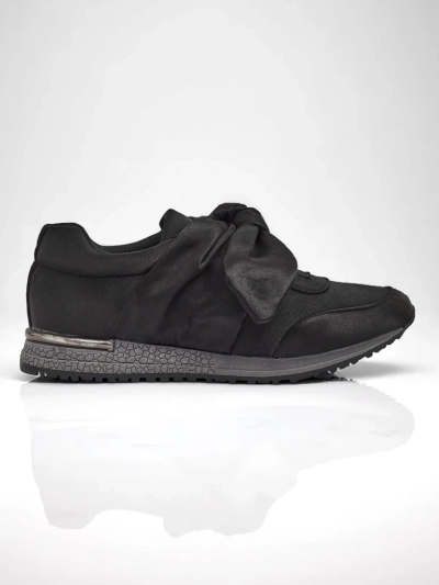 Royalfashion Damskie Sneakery z Kokardą Socca