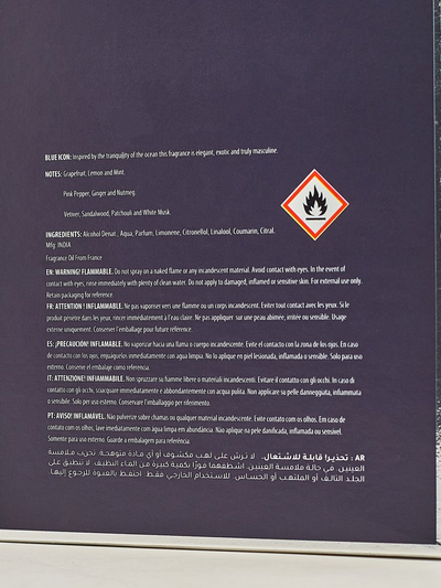 Įkvėptas vyrams skirtas parfumuotas vanduo Blue Icon