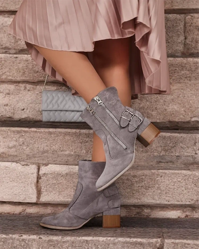 Royalfashion Декорированные ботильоны на каблуке Zerta