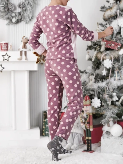 Royalfashion Женская пижама а'ла флис Привет Зима