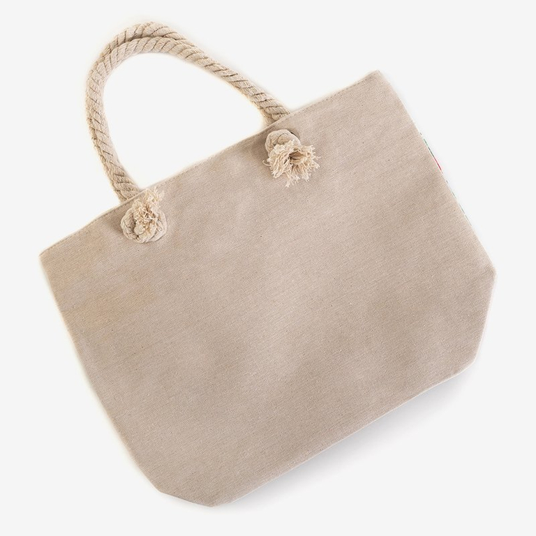 Įvairiaspalvis paplūdimio krepšys su flamingo - Rankinės