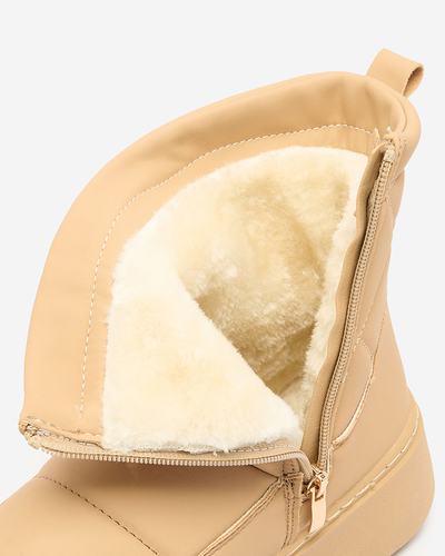 Royalfashion Светло-коричневые женские сапоги a'la snow boots Kacecica