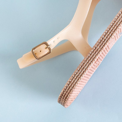 Rožinės moteriškos basutės a'la su Porto gėle - Avalynė