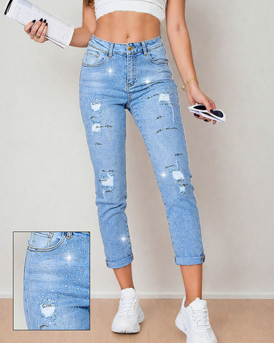 Royalfashion Женские джинсовые брюки-бойфренды