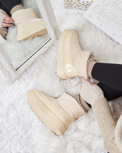 Royalfashion Бежевые женские сапоги Maderta