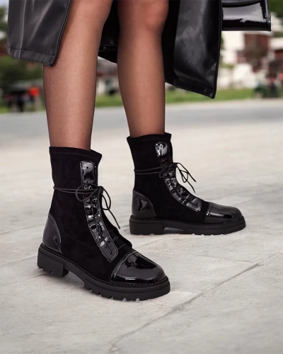 Женские ботинки на шнуровке Royalfashion Rouler
