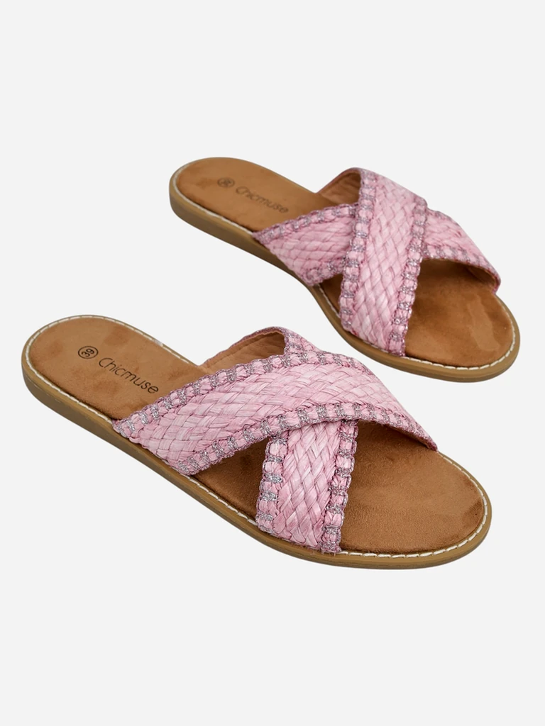 Royalfashion Moteriški sandalai su pintomis dirželiu Bornes