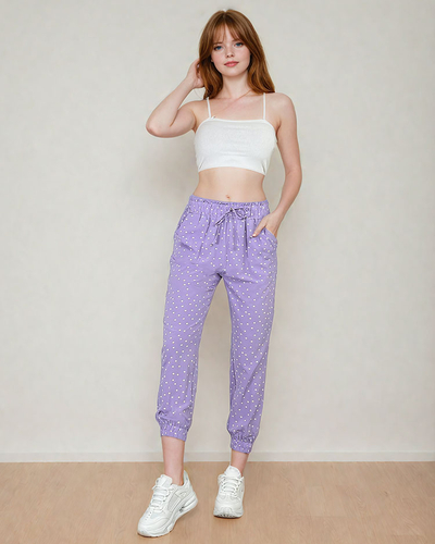 Royalfashion Женские брюки из цветочной ткани