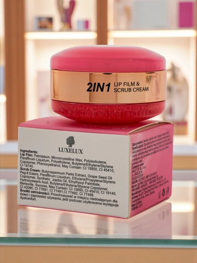 Luxelux Balzamas lūpoms ir šveitiklis 2 viename