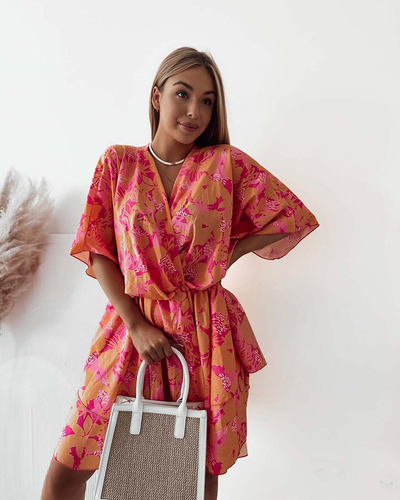 Royalfashion Moteriška mini suknelė su originaliu raštu