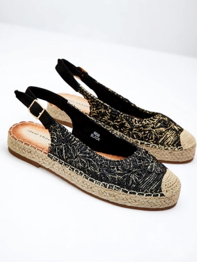 "Royalfashion" Moteriškos espadrilės su dekoratyviniu siuvinėjimu