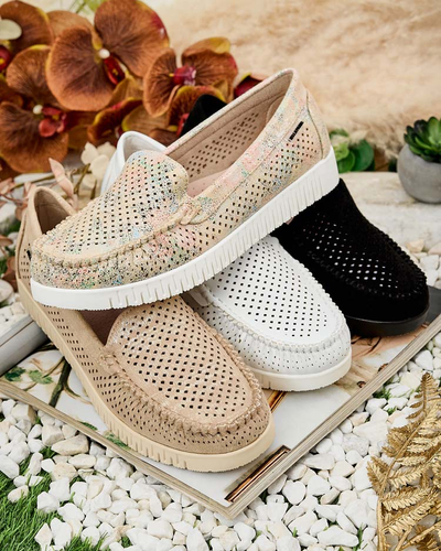Royalfashion Женские ажурные мокасины Nafis