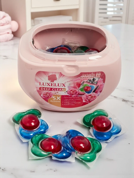 „Luxelux“ skalbimo kapsulės, 40 vnt.