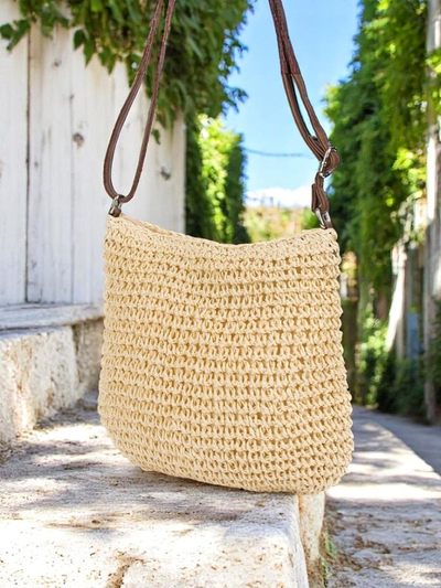 Royalfashion Maža pintinė moteriška rankinė Pintinė stilinga mini