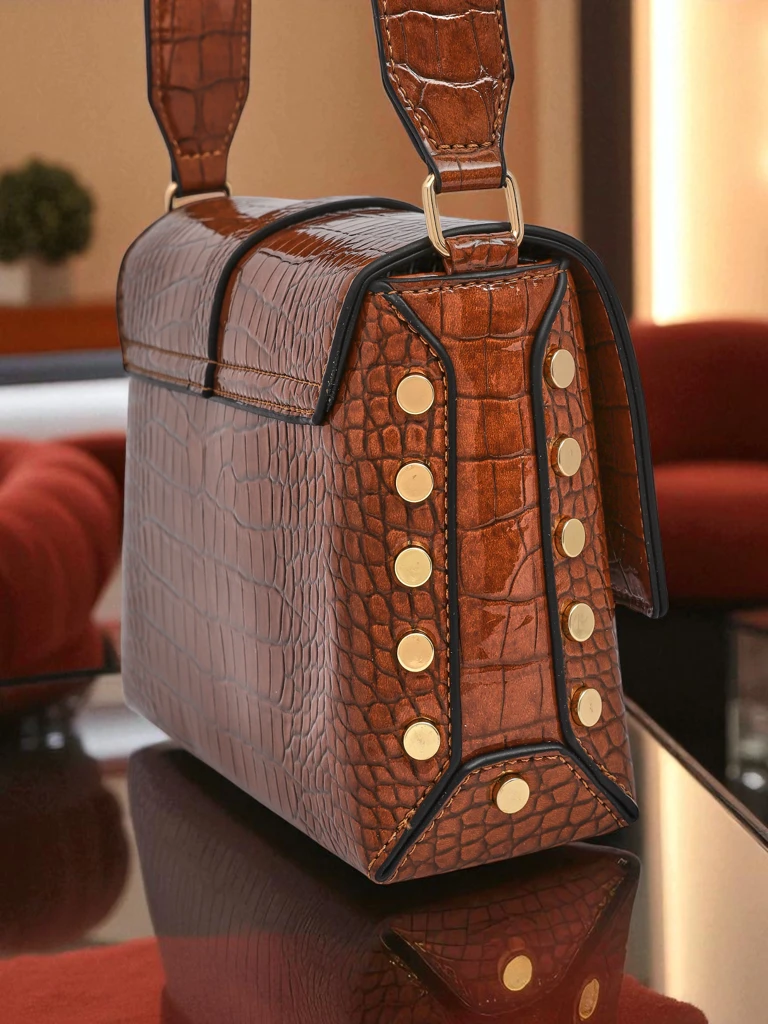 Royalfashion Shiny Small Faux Leather Purse Velia Crest - Straight Fire