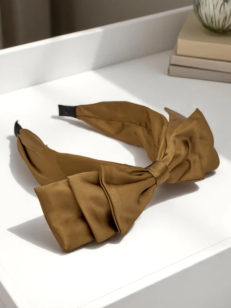 Royalfashion Satininė plaukų juosta su kaspinu Celine