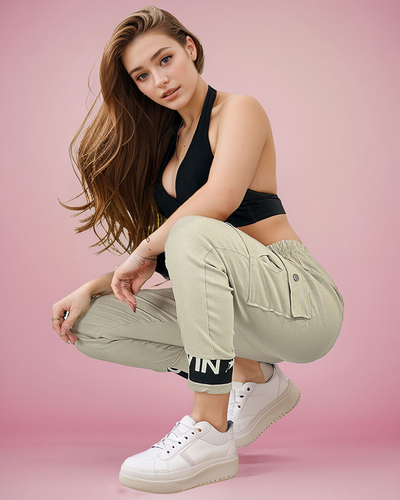 Royalfashion Женские тканевые боевые брюки