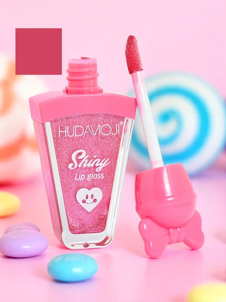 Lūpų blizgis su blizgučiais, spalva Fuksija