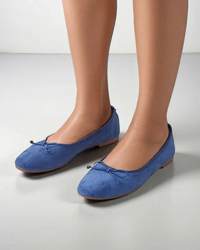 Royalfashion Moteriški plokšti bateliai su mazgu Zaame