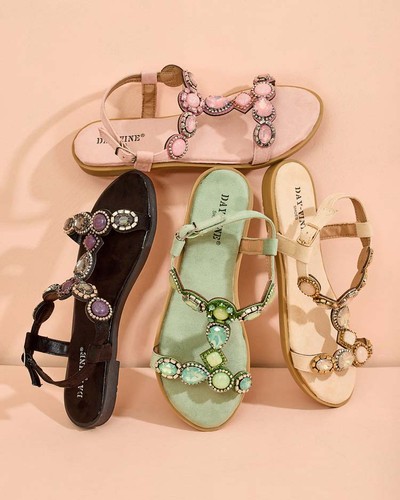 "Royalfashion" Moteriški sandalai "Sobrinas" su cirkoniais