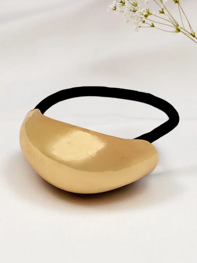 Royalfashion Plaukų gumytė su pusapvaliu ornamentu Halfmoon Twist