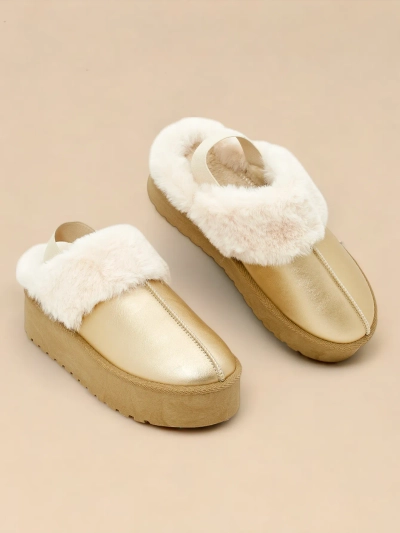 Королевская мода Короткие ботильоны без каблука в стиле снежных ботинок для женщин Ebiz