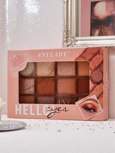 12 akių šešėlių paletė Šokoladas Fudge
