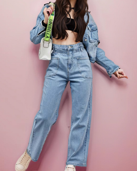 "Royalfashion" Moteriškos džinsinės berankovės kelnės