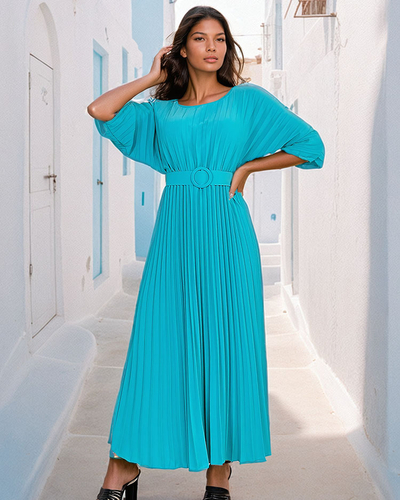 Royalfashion Женское плиссированное платье-миди