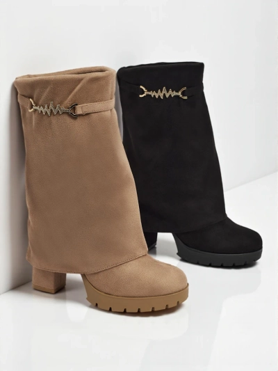 Ботильоны Flora Светло-коричневые Элегантные на Осень