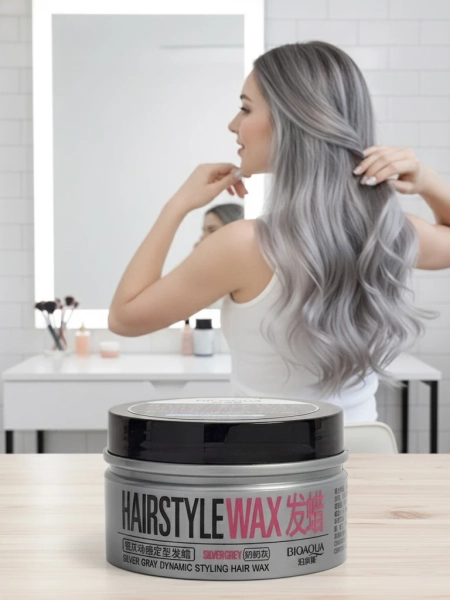 Plaukų vaškas Hairstyle Wax Silver