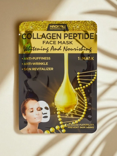 Aurora Collagenus Peptide Mask – Rozjaśniająca Maska Na Twarz Haokali 10 szt. – skóra jak petarda!