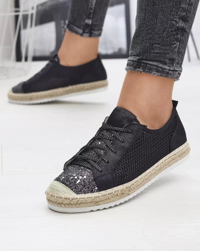 Черные женские кеды Akoio