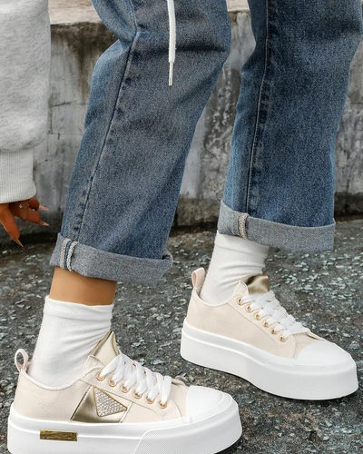 Royalfashion moterų platforminės sportbačiai Auksinis Pasaulis