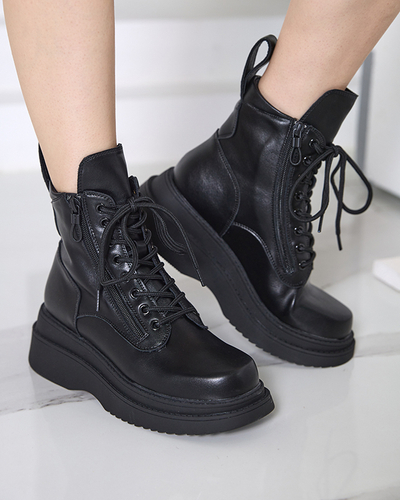 Juodi moteriški Ollyb platforminiai batai - Avalynė