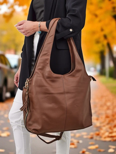 Didelė moteriška eko odos shopper tipo rankinė Crystal Haven