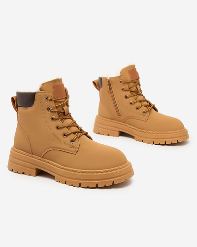 Royalfashion Camel женские утепленные сапоги-трапперы Radoras