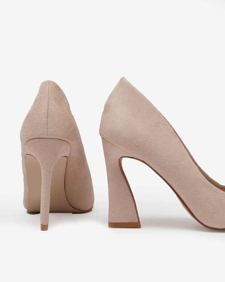 "Royalfashion" Smėlio spalvos moteriški ekovamzdelio batai "Noris Boutique"