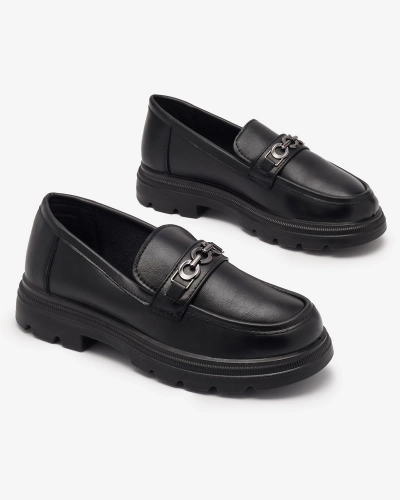 Женские мокасины черного цвета Wenoci - Обувь