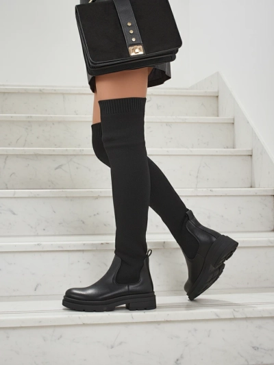 Ilgi moteriški užtraukiami batai Orlina