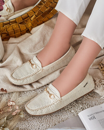 Royalfashion Женские ажурные мокасины Mill