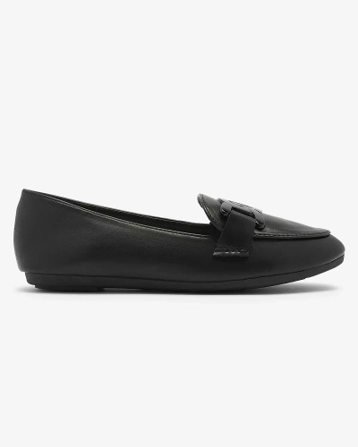 Женские мокасины с орнаментом черного цвета Arbusso- Footwear