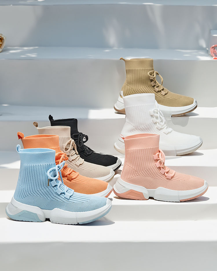 Royalfashion Женские высокие спортивные туфли-слипы Vetkirra