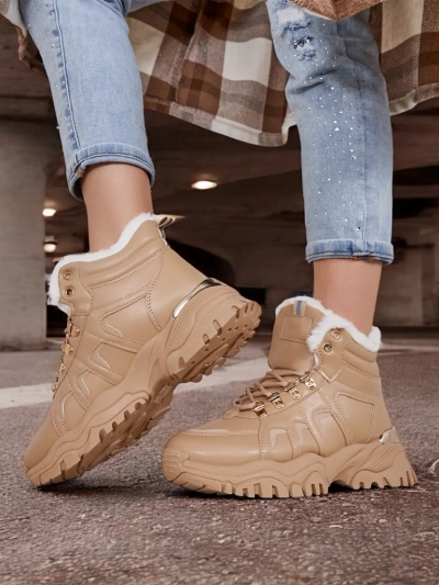 Karališkoji mada Moteriškos sportiniai batai su kailio pamušalu Megigna